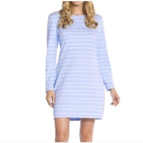 Sail to Sable Blue and White Striped Mini Dress, size small, excellent cond. - Picture 1 of 11